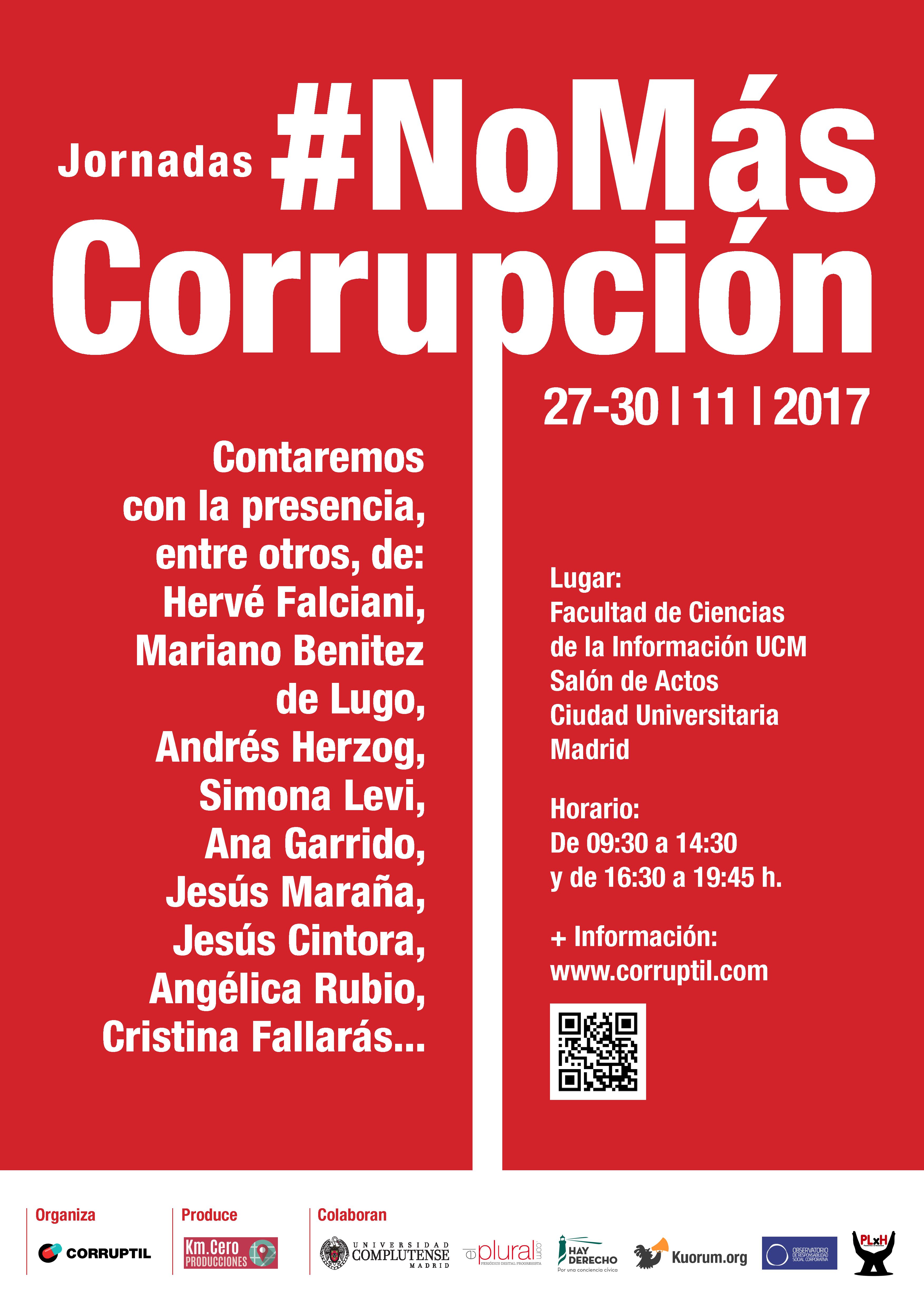JORNADAS #NoMasCorrupcion- Elaboración Ley Integral Contra Corrupción Política